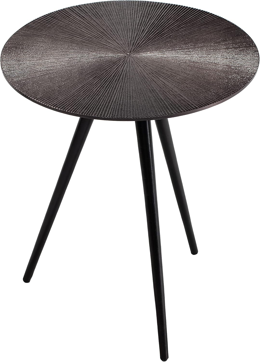 Alber Small Round Table, Wood Side Table, Mini Round Table for The Living Room - Black Pack of 2