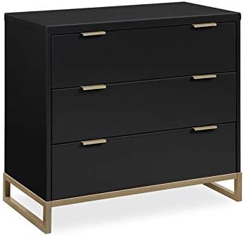 Rosebery Kids 3-Drawer Dresser in Black