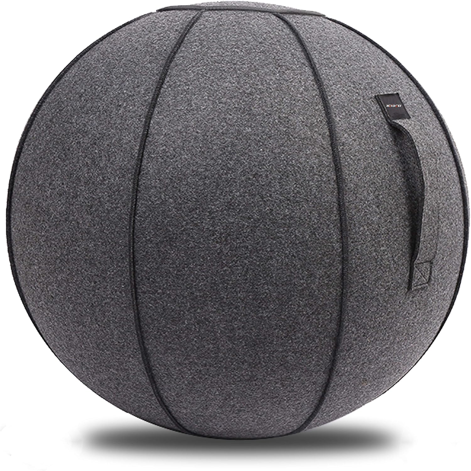 XGYLVFEI 65cm Sitting Ball Chair for Office, Dorm, and Home, Pilates Exercise Yoga Ball with Cover, Lightweight Self-Standing Ergonomic Posture Activating Exercise Ball Solution with Handle and Pump