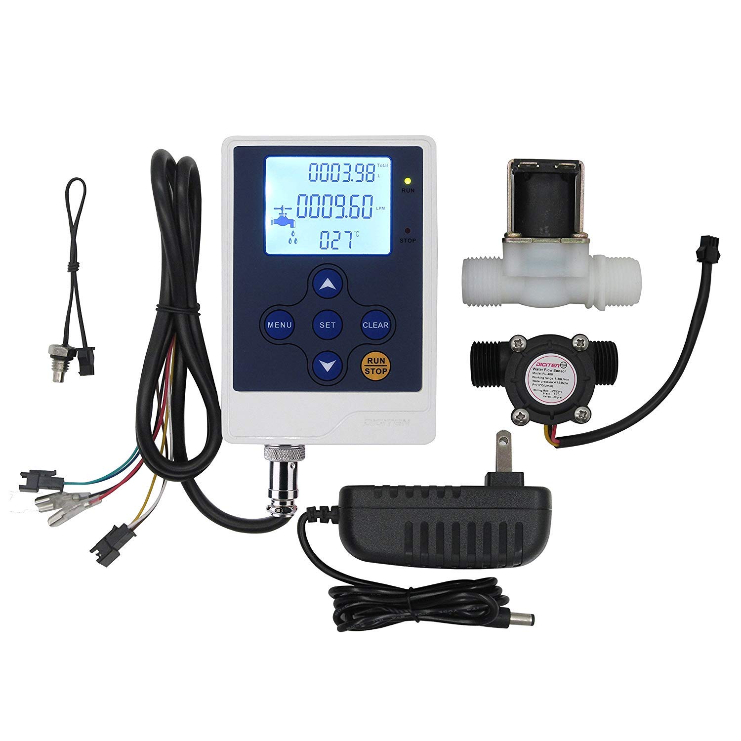 DIGITEN Water Flow Control LCD Display+1/2