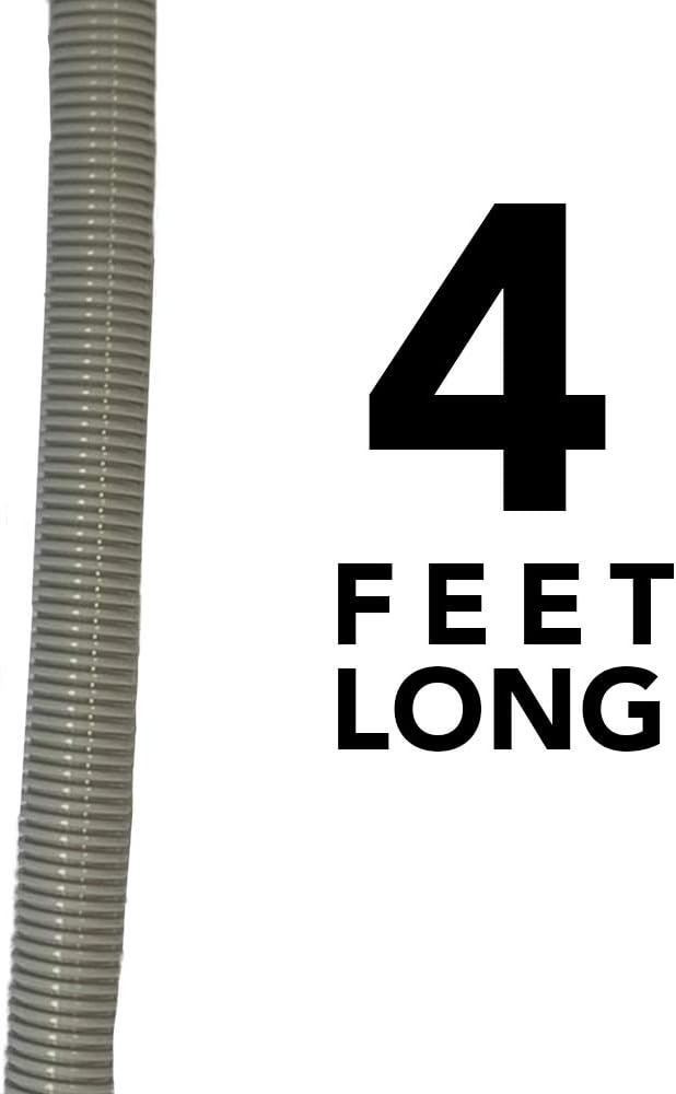 Puri Tech 9 Pack Universal Pool Cleaner Suction Hose 48 Inches Long Grey Color for Kreepy Krauly, Baracuda G3/G4, Navigator, & More Universal Fit 4' Feet Long