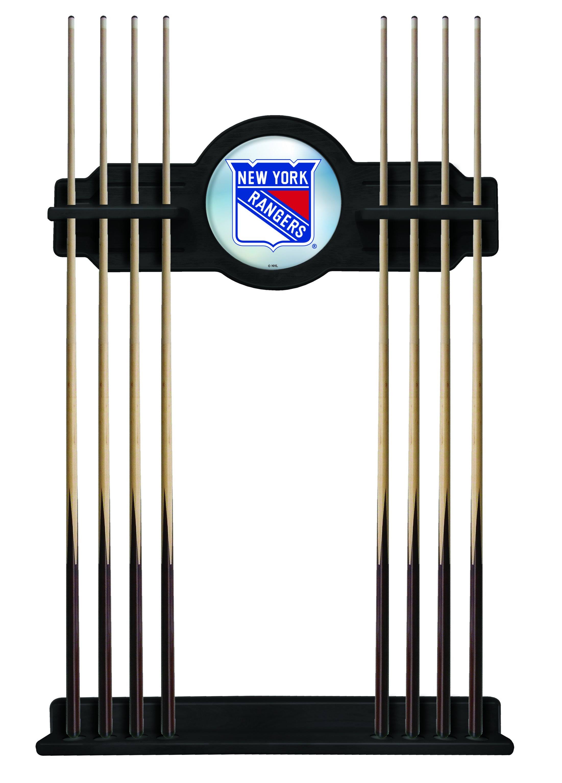 Holland Bar Stool New York Rangers Cue Rack in Black Finish