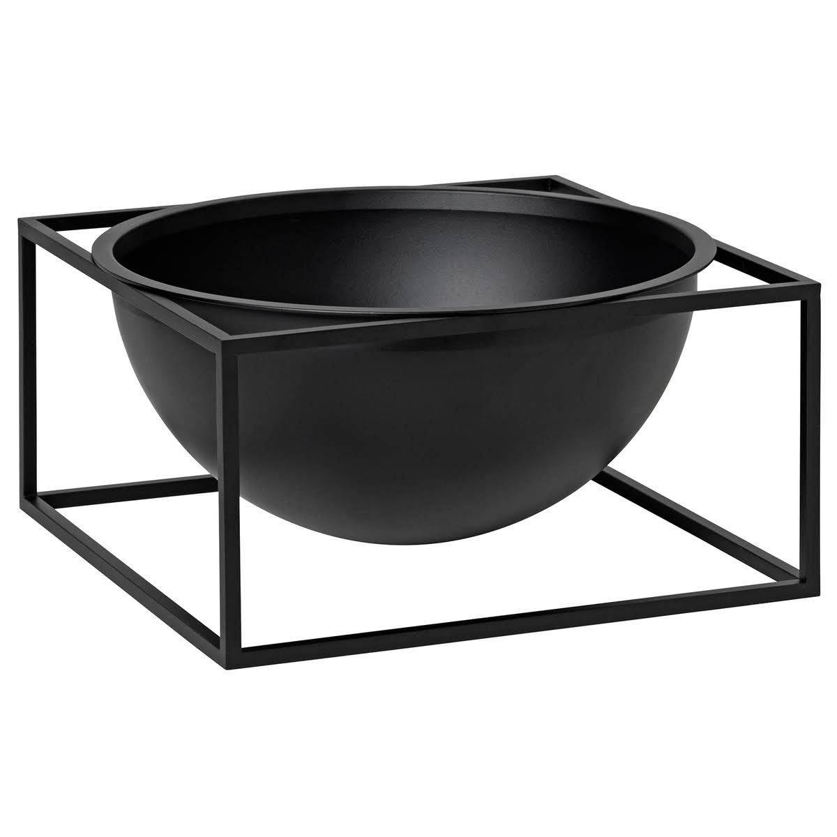 By Lassen Kubus Centrepiece bowl, large, Black