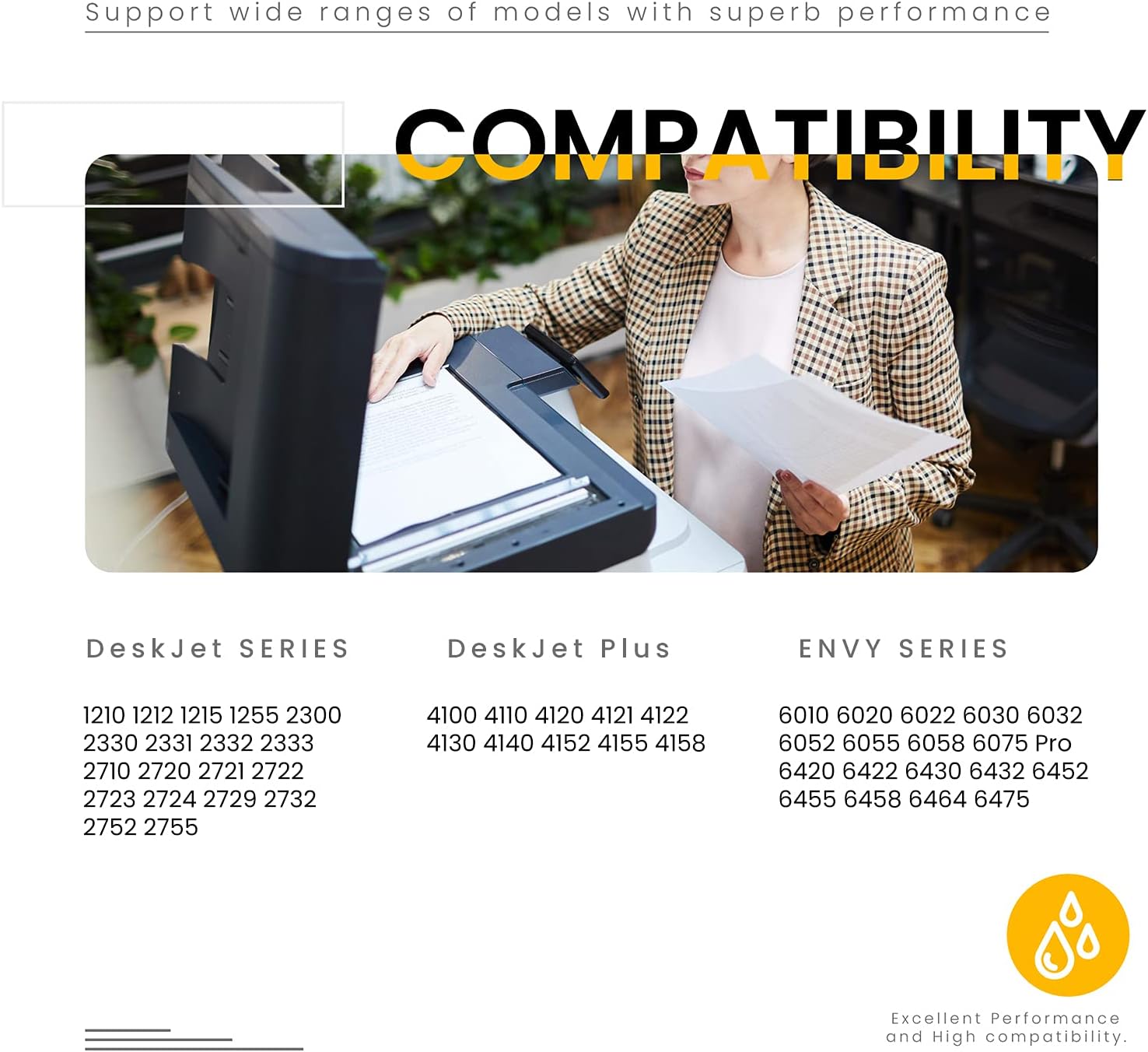 ATOPINK Remanufactured Ink Cartridge Replacement for HP 67 XL 67XL (Black Tri-Color) Work with DeskJet 2752 2710 2755 2722 2720 2300 2330 Plus 4100 4152 4158 Envy 6055 6052 6022 Pro 6452 6455 Printer Pack of 2