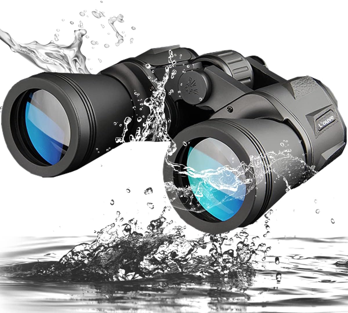 L'ouve Binoculars for Adults & Kids,Professional High Definition Binoculars for Bird Watching Hunting Stargazing, High Power Military Compact HD,BAK4 Prism FMC Lens-with Low Light Night Vision Main