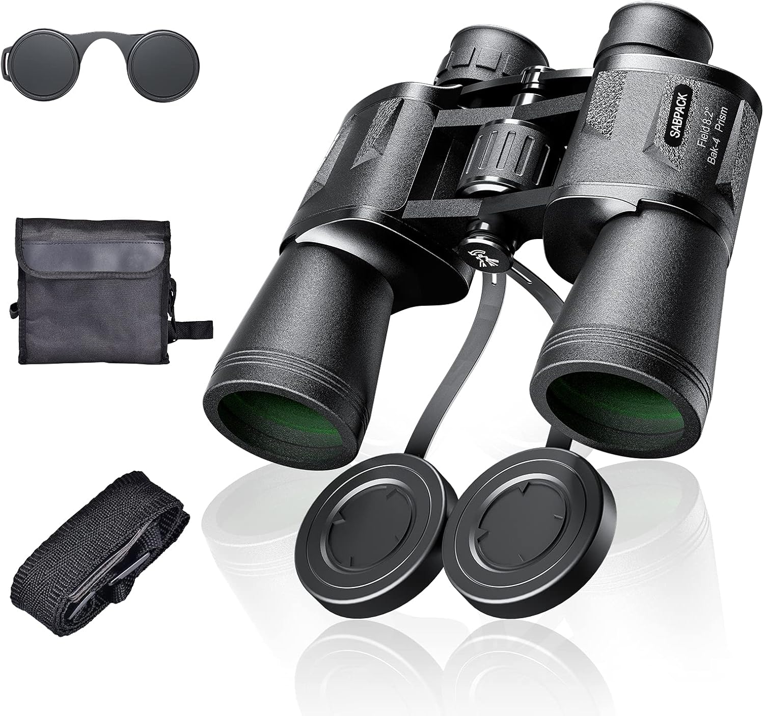 12X50 High Power Binoculars for Adults with Low Light Night Vision, Compact Waterproof Binoculars for Bird Watching Hunting Travel Football Games Stargazing Concerts with Carrying Case and Strap