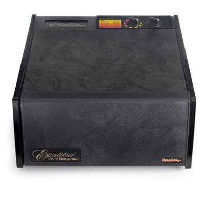 Excalibur 5 Tray Dehydrator w/ Timer; Black