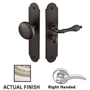 Door Accessories - Right Hand Arch Style Screen Door Lock in Satin Nickel - 2290RH15 - Emtek Hardware