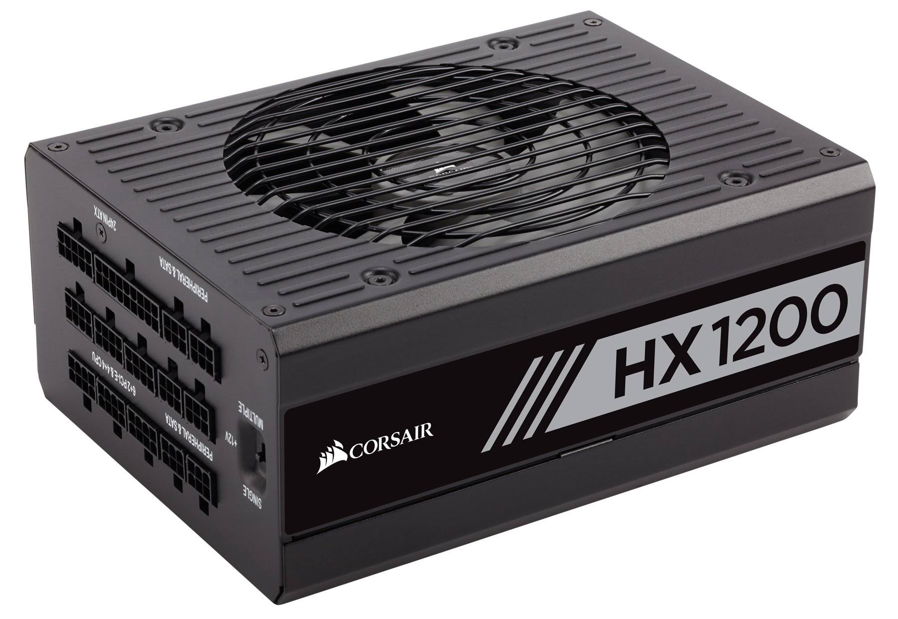 Corsair CP-9020140-UK HX1200 1200 W 80+ Platinum Fully Modular Power Supply Unit - Black