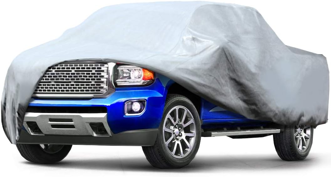 Leader Accessories Pick Up Truck Cover 3 Layer Dustproof Windproof UV Protection Car Cover Up to 232''
