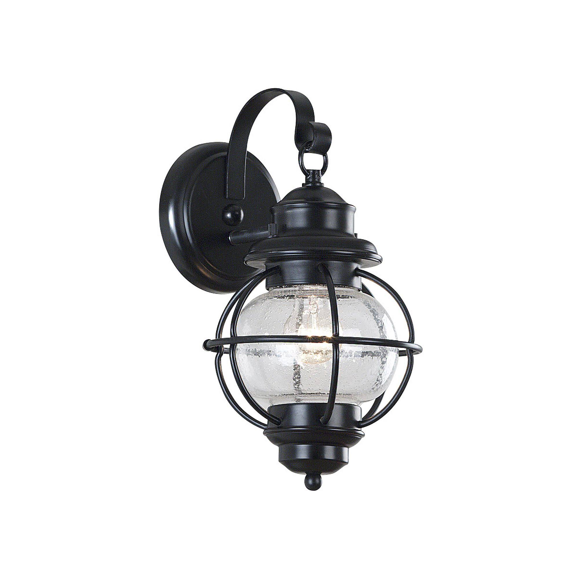 Kenroy Home Hatteras Small Wall Lantern Black 90961BL