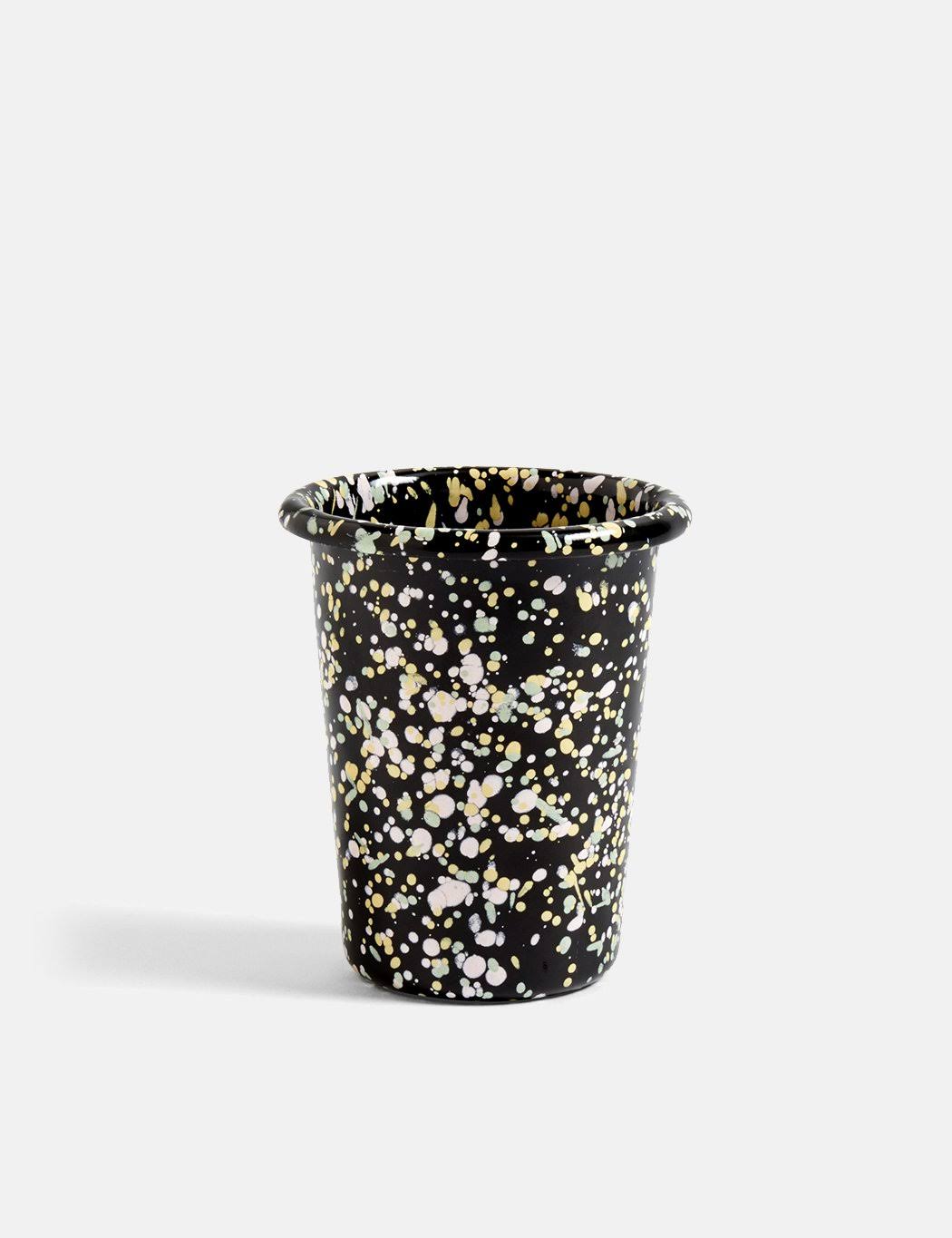 Hay Enamel Cup - Black Sprinkle