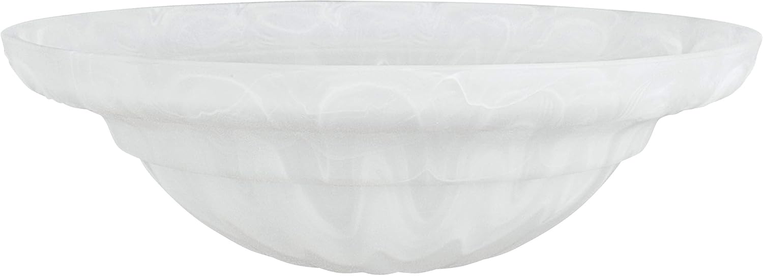 Aspen Creative Alabaster 23091-01 Transitional Style Replacement Torchiere Glass Shade, 5-1/8