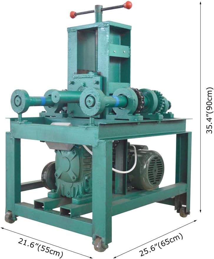 TECHTONGDA 2.2KW Electric Pipe Tube Bender Multi-function Pipe Bender Heavy Duty Circular Square Tube Bending Machine with 15 Round Dies and 9 Square Dies 220V