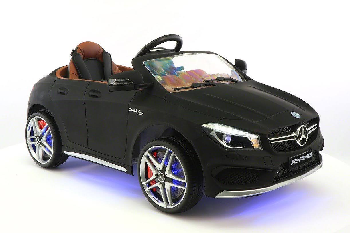 Mercedes Benz CLA45 Kids Ride on Car Toy MP3,USB,12V Bat,Powered Wheels R/C Black