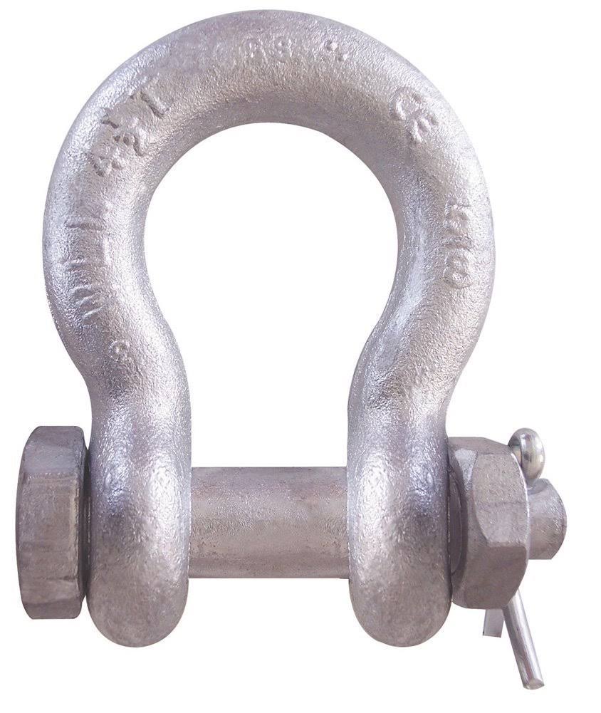 Columbus McKinnon M853g Galvanized Bolt u0026 Nut Anchor Shackle - 8-1/2ton-