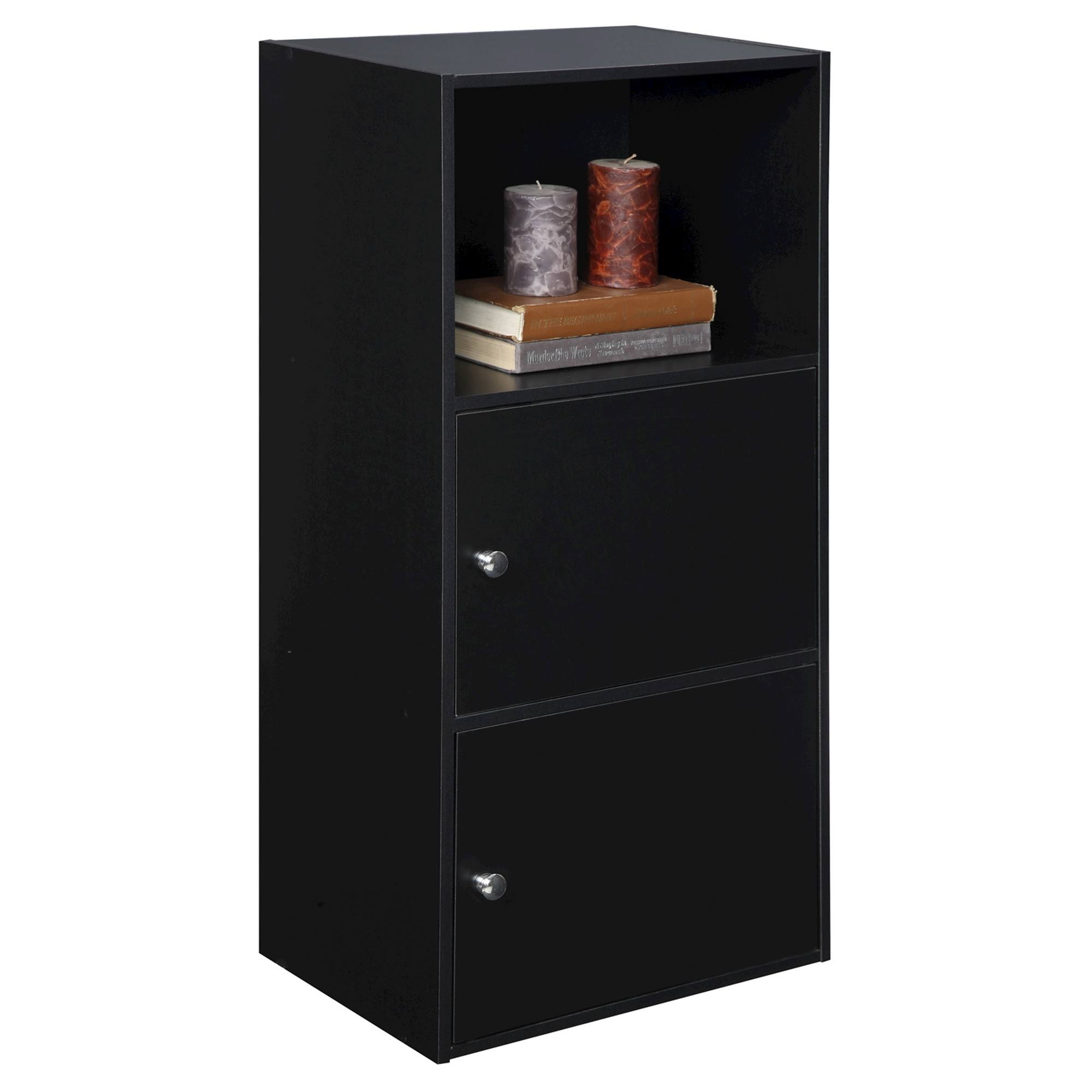 Xtra Storage 2 Door Cabinet - Convenience Concepts, Black