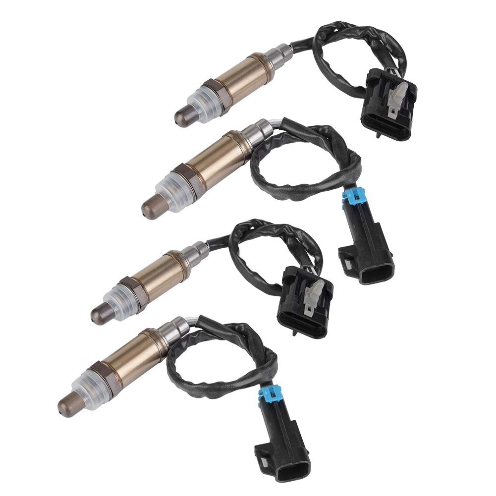 O2 Oxygen Sensor 4Pcs Upstream and Downstream Set Compatible with Cadillac 2Pcs SG454/234-4012,2Pcs SG272/234-4018