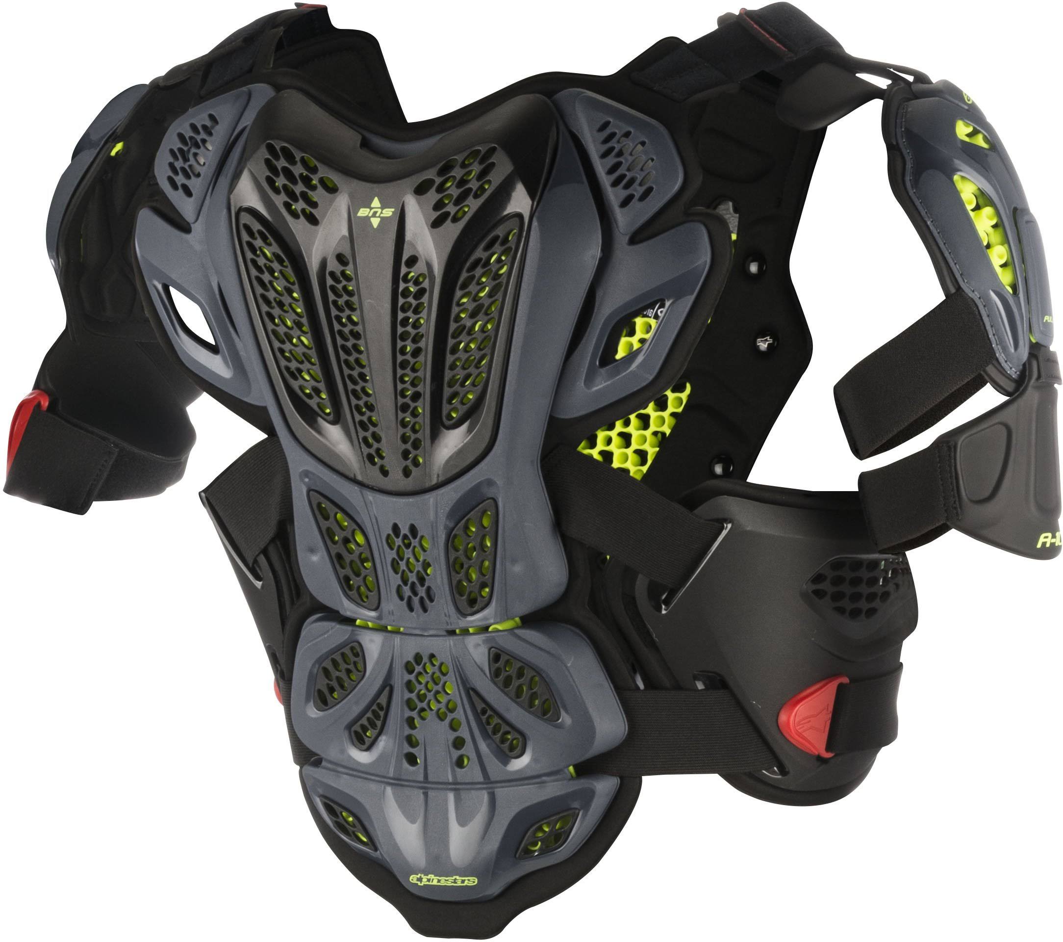 Alpinestars A-10 Full Chest Protector Anthracite/Red XS/S