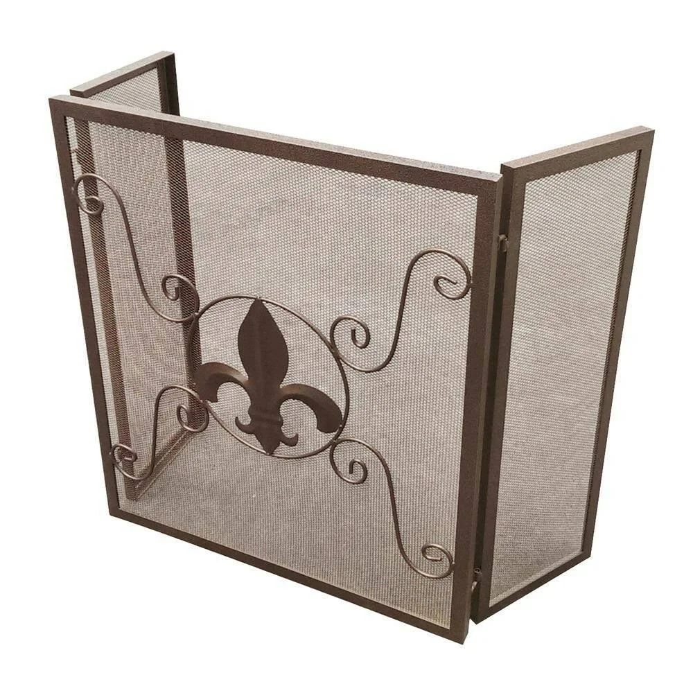 Leigh Country Fleur De Lis Fireplace Screen