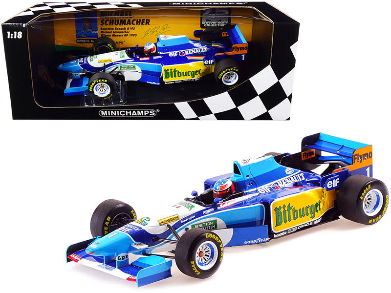 Minichamps 510952301 Benetton Renault B195 No.1 Michael Schumacher Limited Edition to 450 Piece Worldwide 1 by 18 Scale Diecast