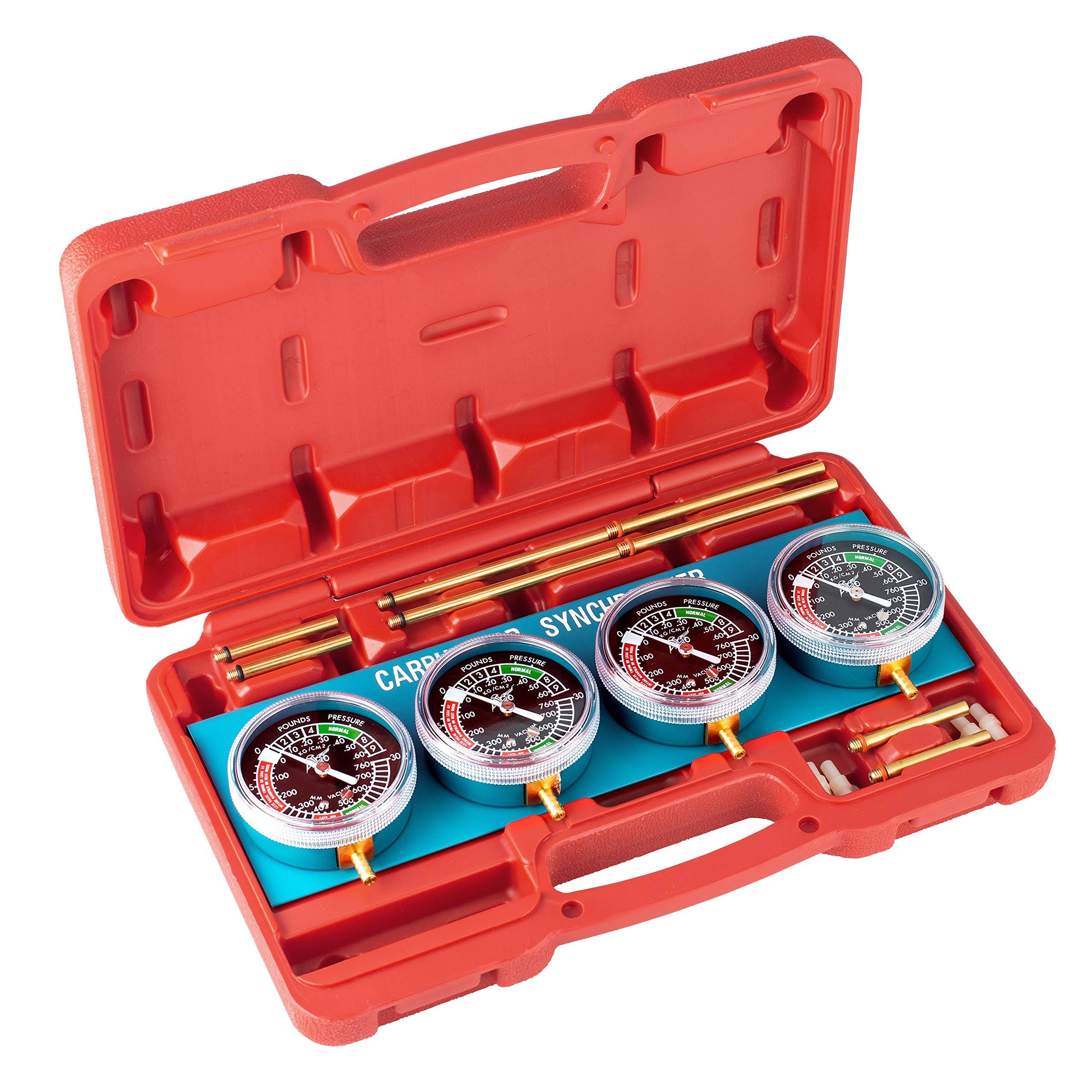 Alpha Moto Universal Motorcycle Vacuum Carburetor Synchronizer Synchronization Balancer Carb Sync Balancing Gauge Compatible wit