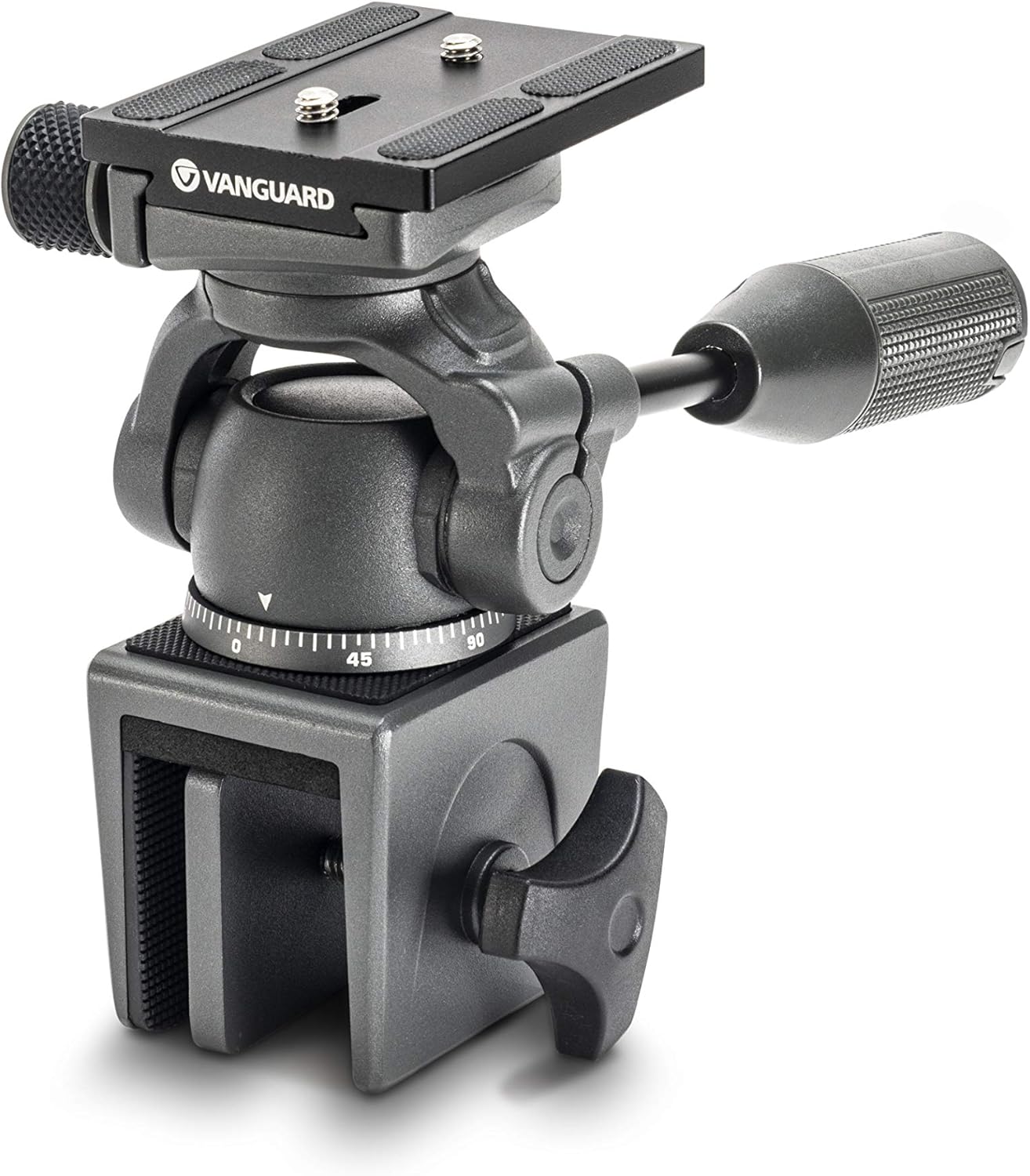 VANGUARD VEO2PH-28WM Metal Window Mount with Panhead and Arca Compatible Quick Release Plate, Dark Grey Pack of 2