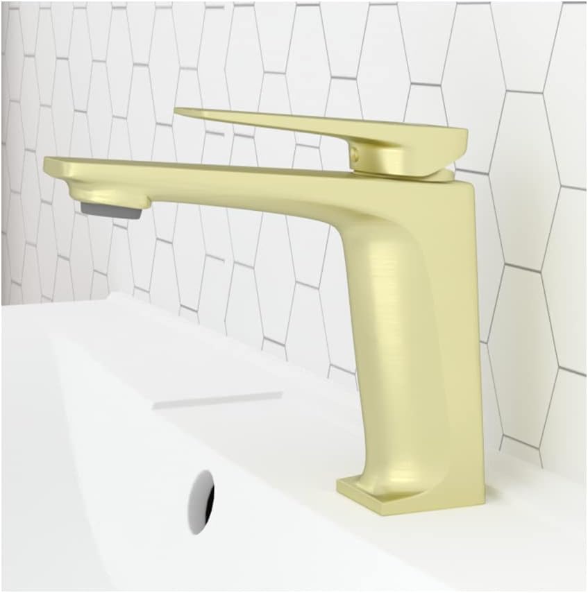 FILCET Black Bathroom Faucet Single Handle Type Brass Single Hole Bathroom Vanity Sink Faucet, Touch On Single Handle Wash Basin Faucet Tap with 3/8&rdquo; Hot and Cold Water Supply Lines Hose Lead-Free