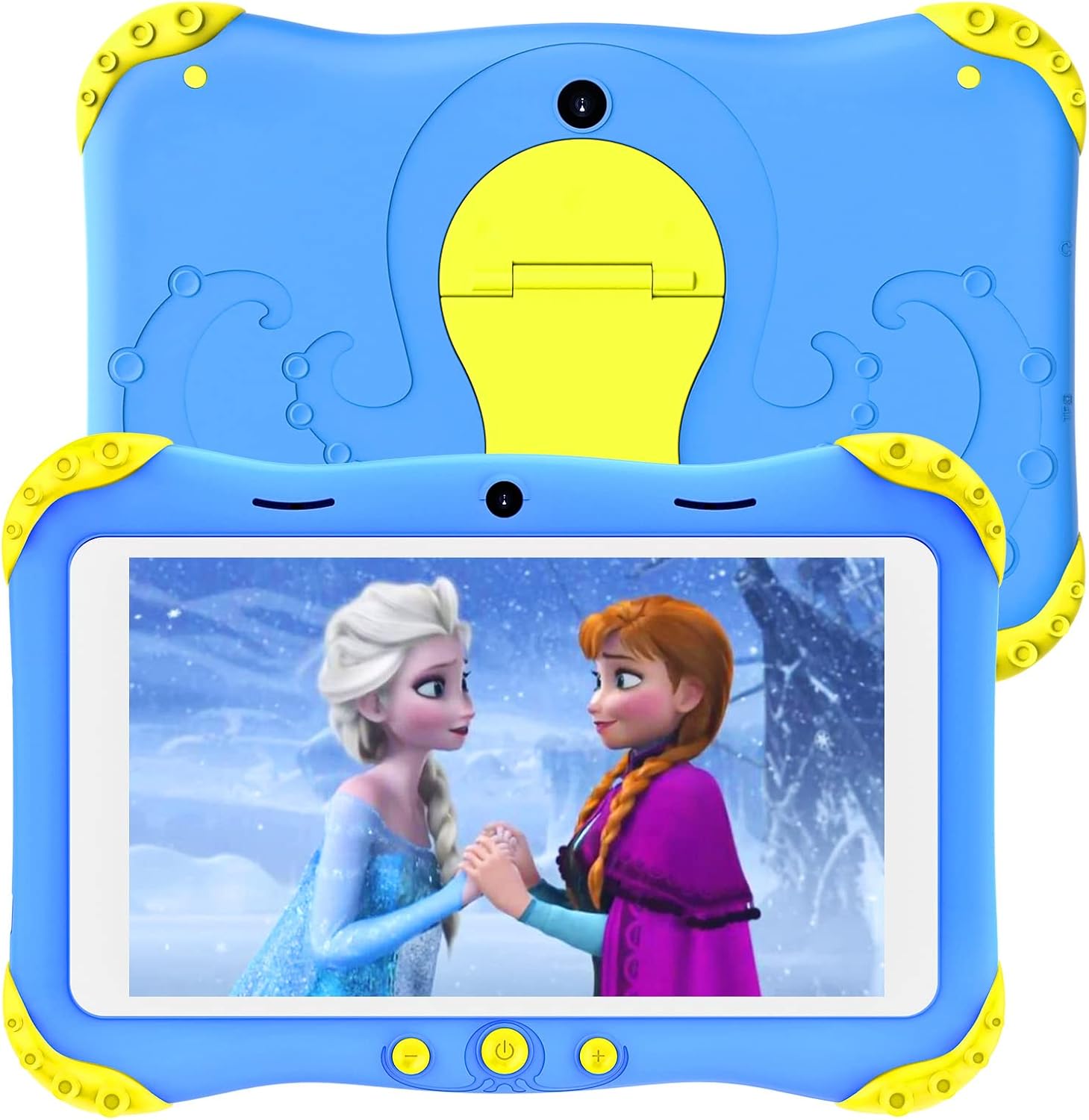 Kids Tablet, Android Tablet for Kids, 16GB, 7 inch HD IPS Eye Protection Screen Tablet with WiFi, Quad-Core, Dual Camera, Kids APP Preinstalled, Parent Control Children Table - Blue Pack of 2