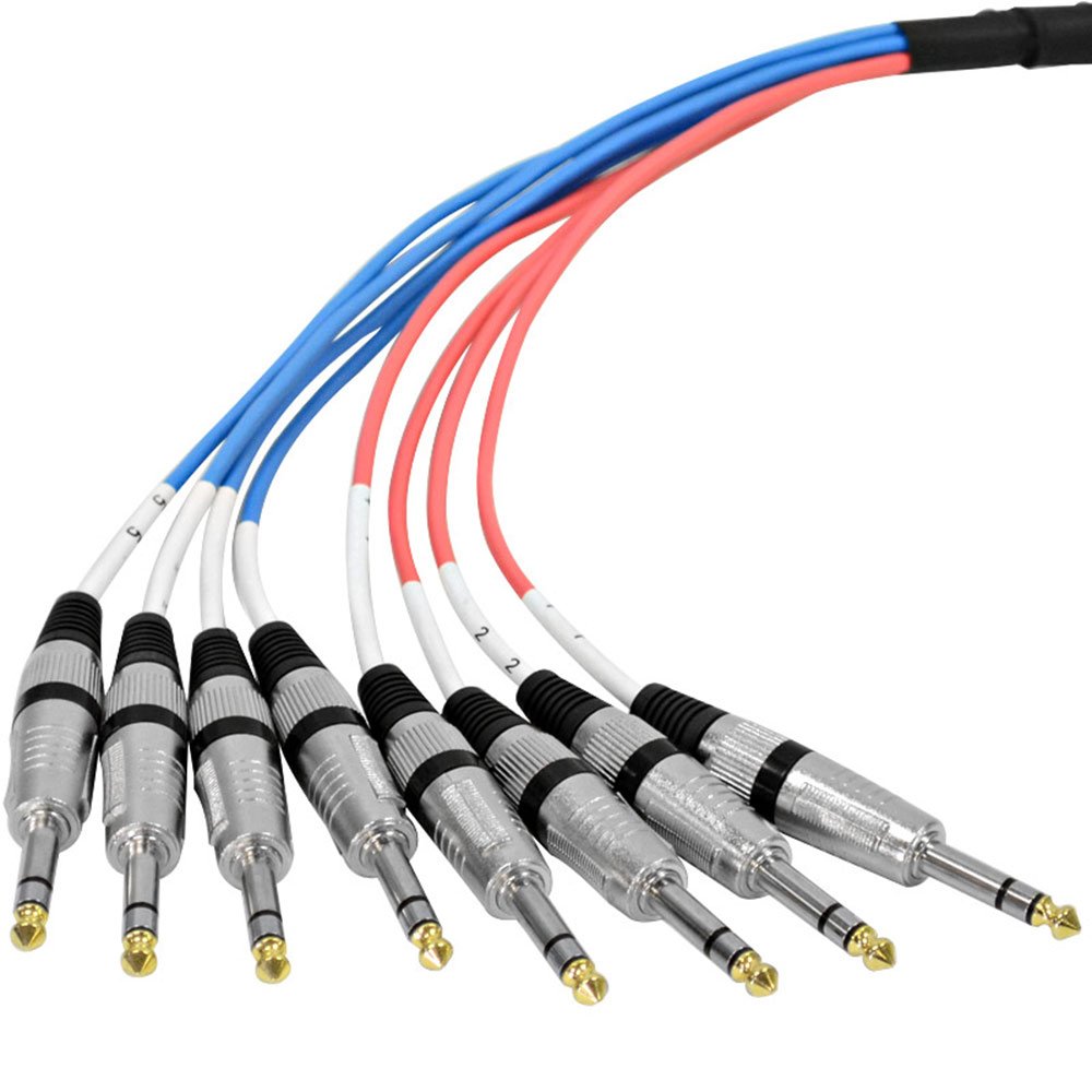 Seismic Audio - SAXT-8x5M - 8 Channel 5' XLR Male to 1/4