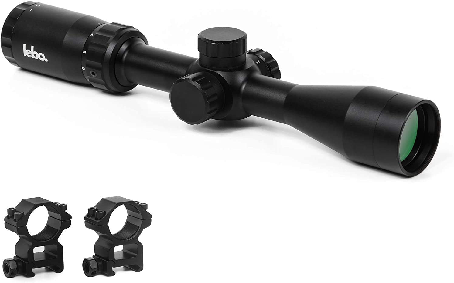 LEBO Optics 3-9x40 MOA, Rifle Scope for Hunting, MOA Reticle, Adjustable Long Range Accuracy, Fast Focus Eyepiece, Long Eye Relief, Second Focal Plane SFP