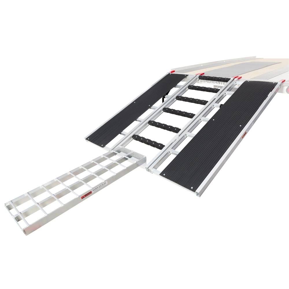 Black Ice 60x22 x 54x22 Snowmobile Ramp with Center Extension and Stud Protectors