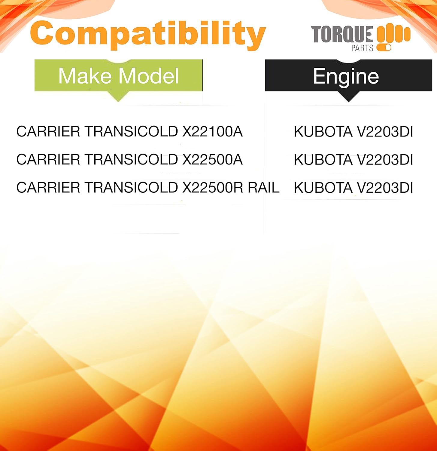 TORQUE 30-00471-20 Air Filter for Carrier Transicold X22100A X22500A X22500R RAIL (Replaces 300047120, Napa 9518, Donaldson P611858 P604457, Luber-Finer LAF4348, Baldwin PA5584) (TR509-RF)
