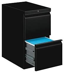HON Mobile Pedestal File, Storage Pedestal with 2 File Drawers, 15