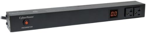 CyberPower PDU20M2F8R Metered PDU, 100-125V/20A, 10 Outlets, 1U Rackmount