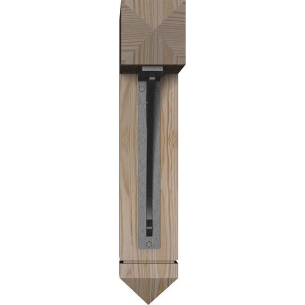 Ekena Millwork 3 1/2 inchw x 18 inchd x 20 inchh Crawley Arts u0026 Crafts Ironcrest Smooth BRACKET, Douglas Fir (1 1/2 inchw x