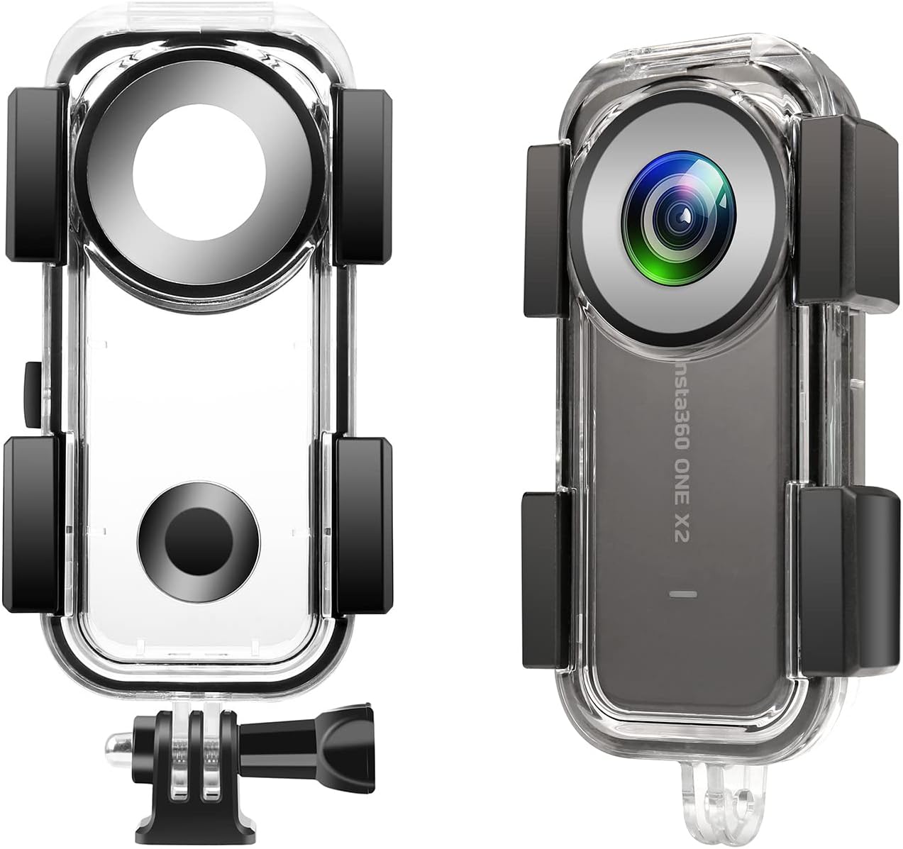 iEago RC Waterproof Housing Case for Insta360 ONE X2, Dive Case Underwater Diving Shell 30 Meters Waterproof Depth Protective Case with 1/4