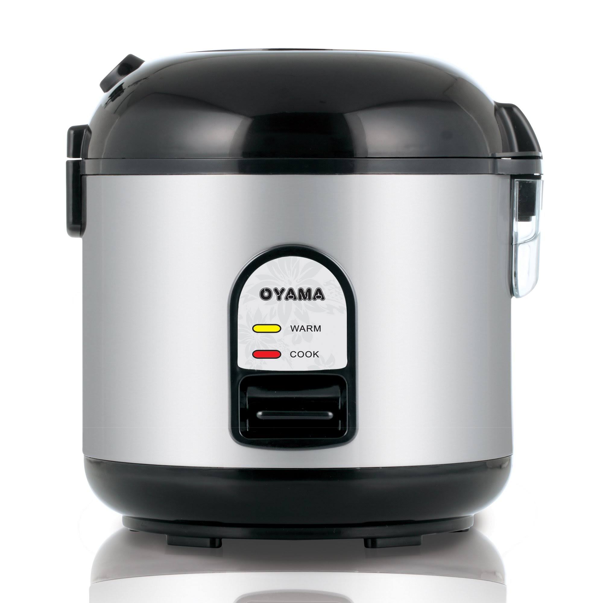 Oyama CFS-F10B 5 Cup Rice Cooker, Stainless Black