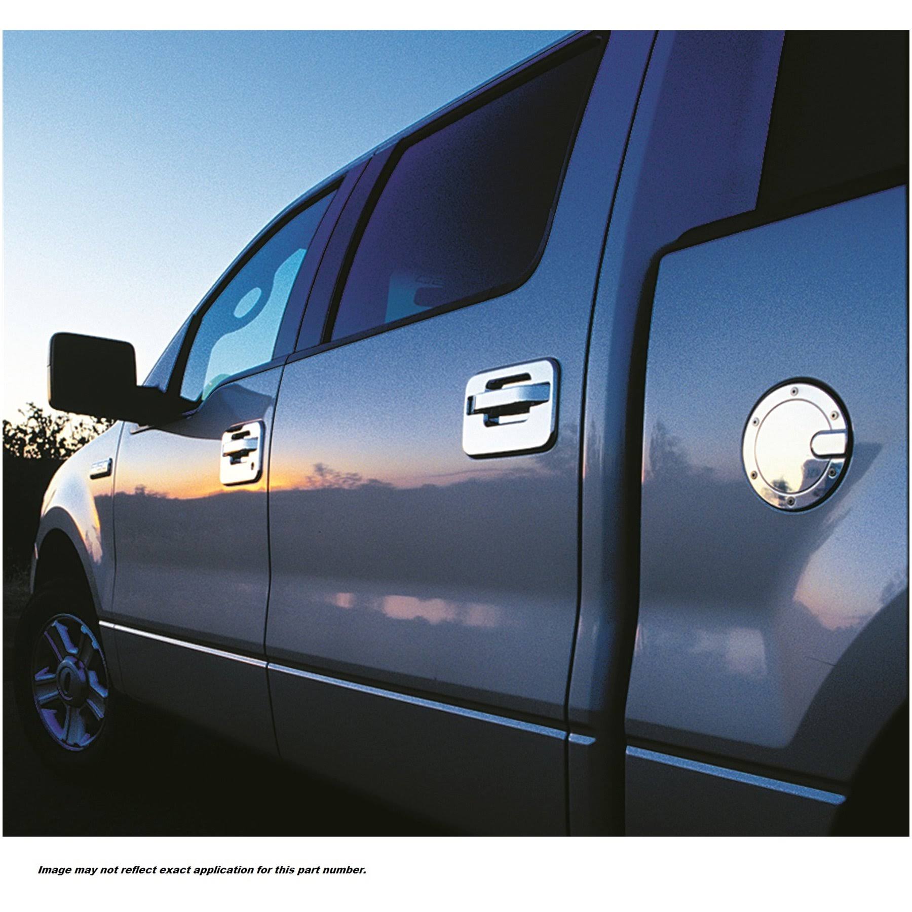 All Sales 6052C Race Style Billet Fuel Door Trim