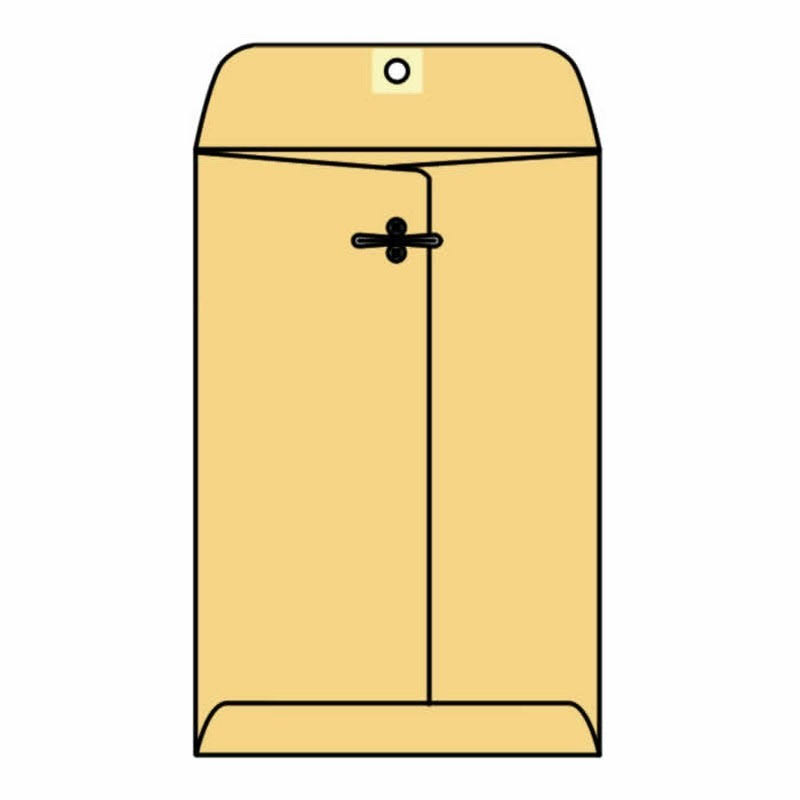 #0 Open End Franklin Clasp Catalog Envelopes, 2-1/2x22 x 4-1/4x22 32#Golden Kraft, Machine Finish, Metal Clasp (Box of 250)