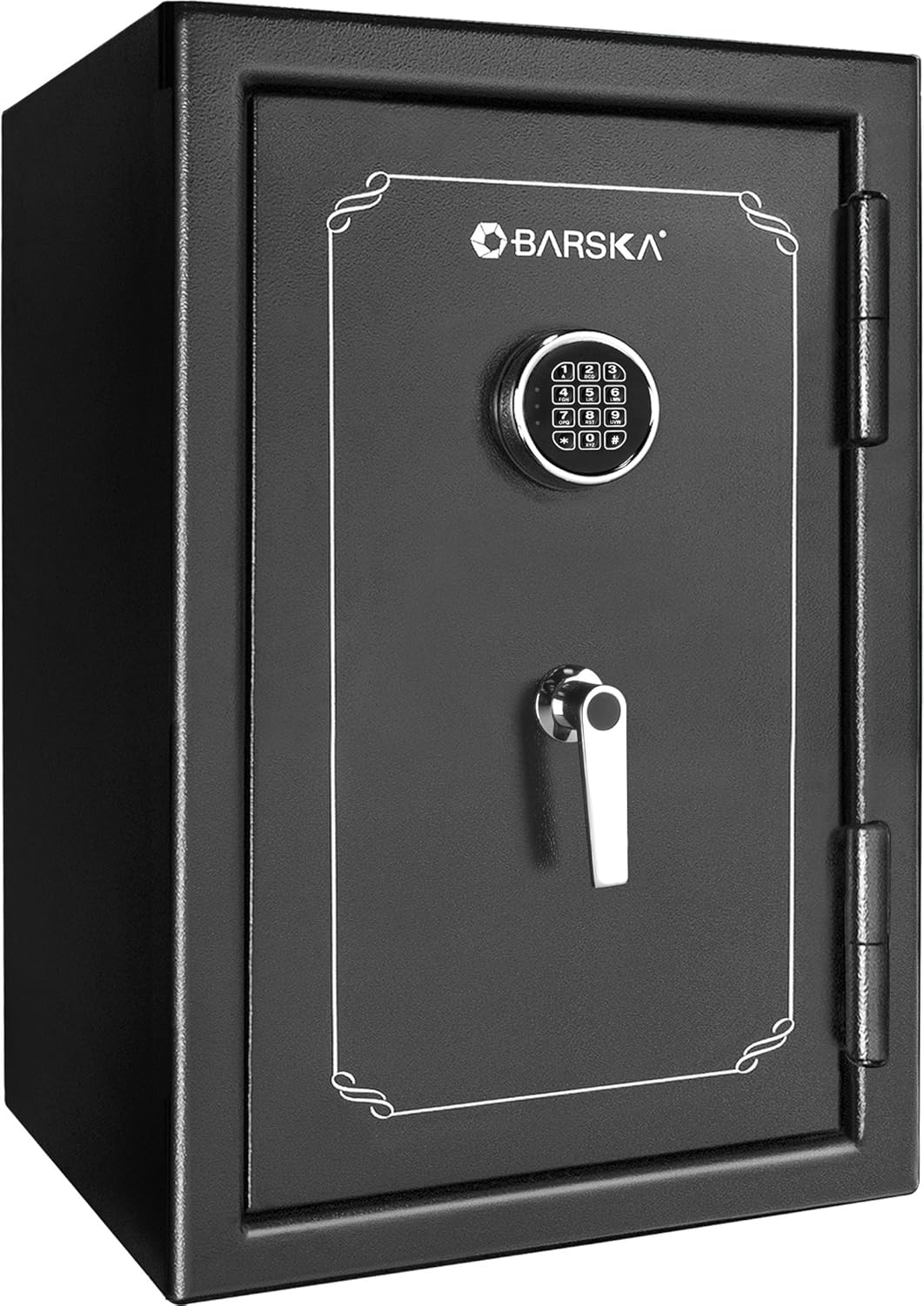 BARSKA AX12674 Fireproof Digital Keypad Vault Safe 4.35 Cu Ft, AX12674 Standard,Black