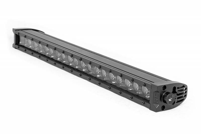 Rough Country 20 inch Cree LED Light Bar Single Row Black Series W/Cool White DRL - 70720BLDRL