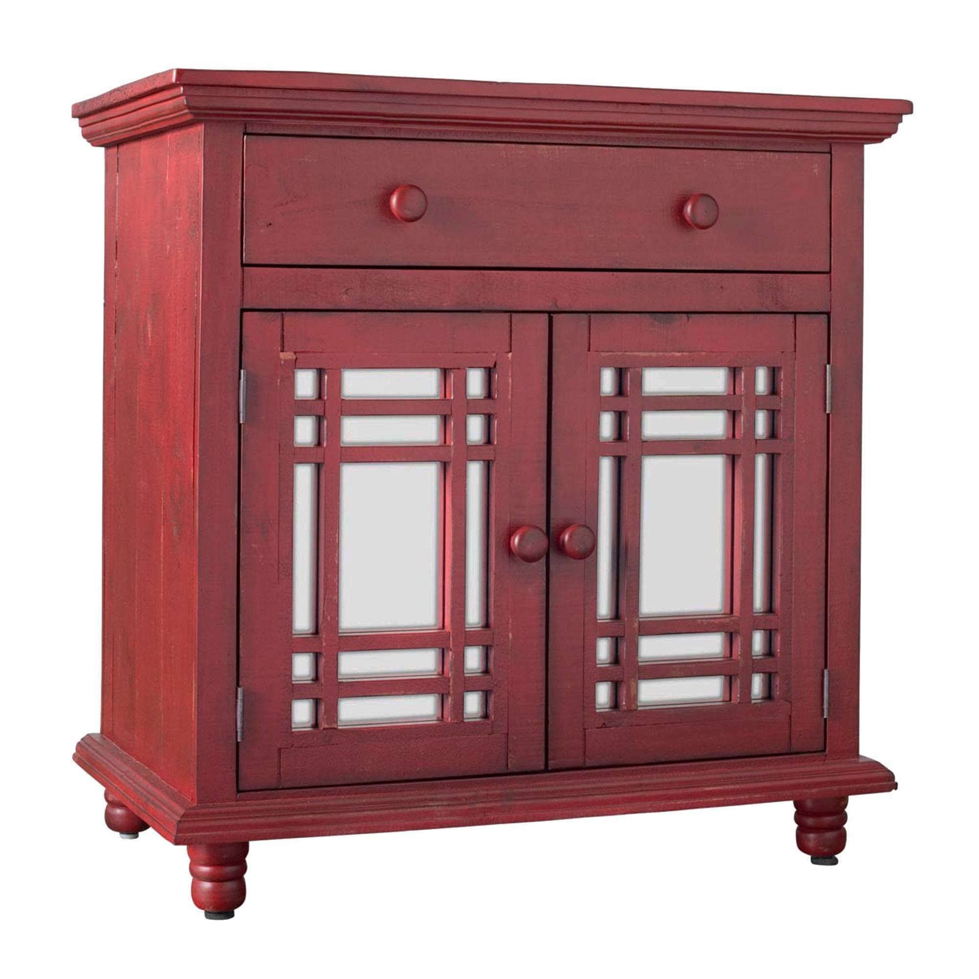 Picket House Furnishings Devon 2-Door Accent Chest (Red)