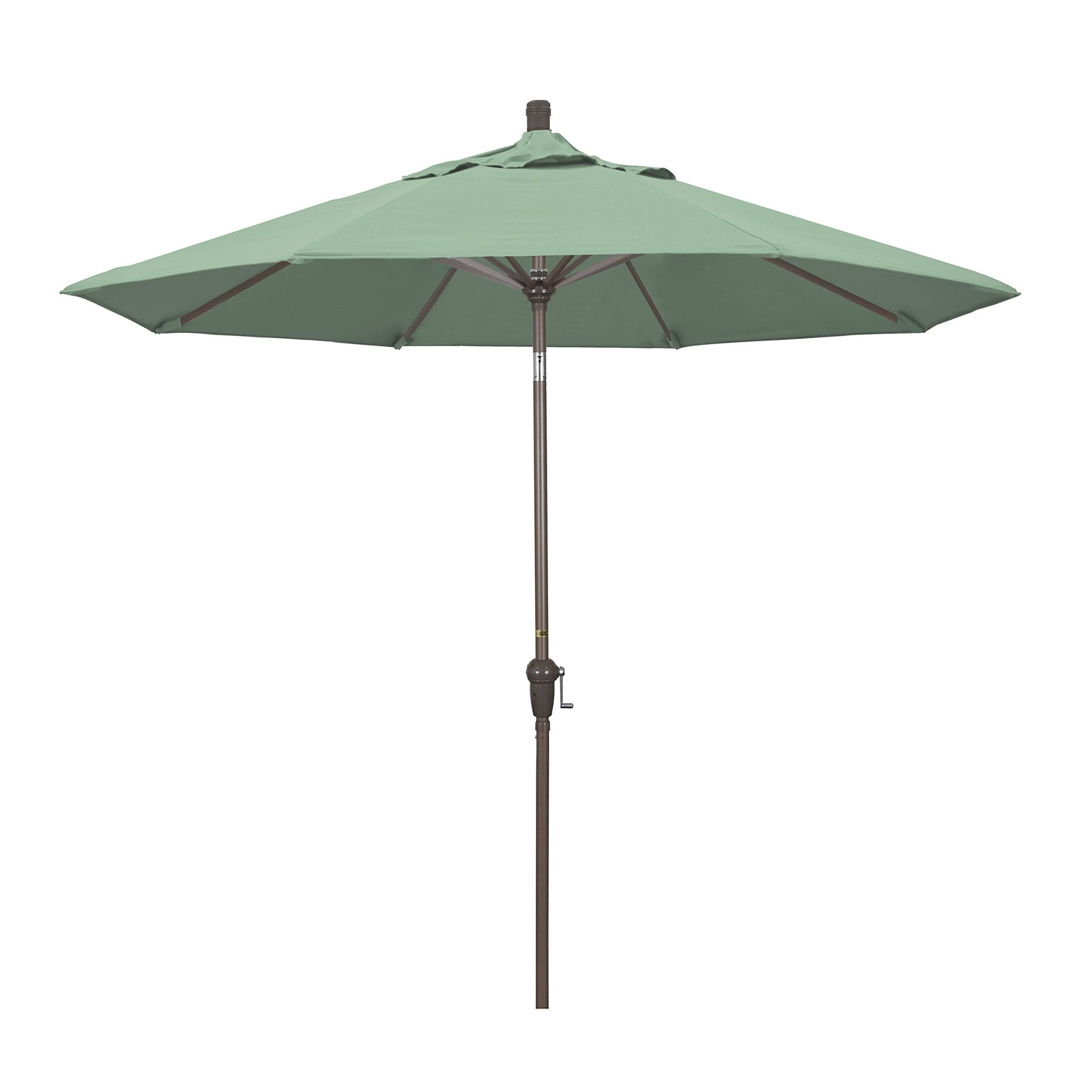 California Umbrella 9 Feet Aluminum Market Umbrella Auto Tilt Champagne/Pacifica/Spa