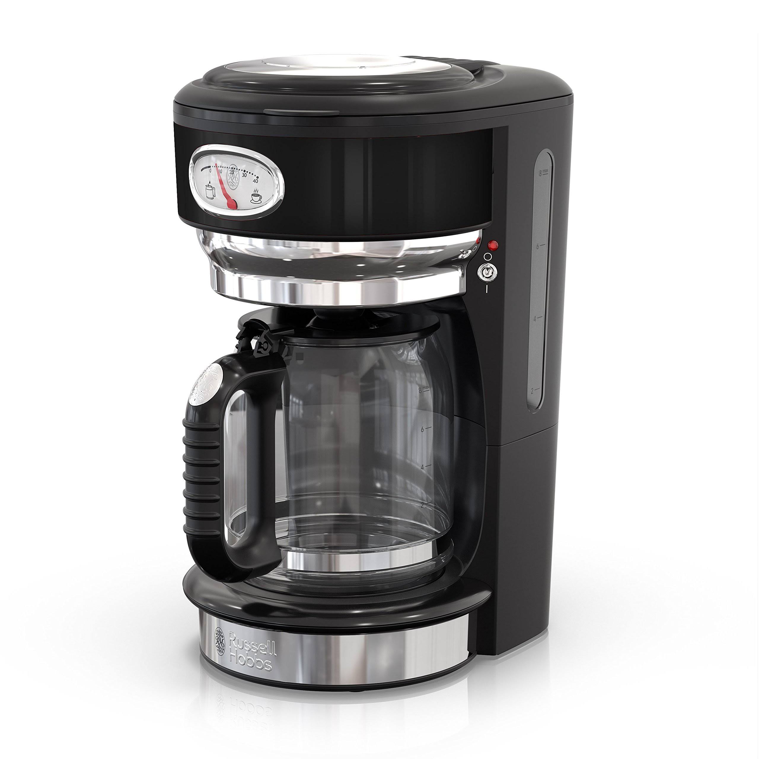 Russell Hobbs Retro Style 8-Cup Coffeemaker, Black