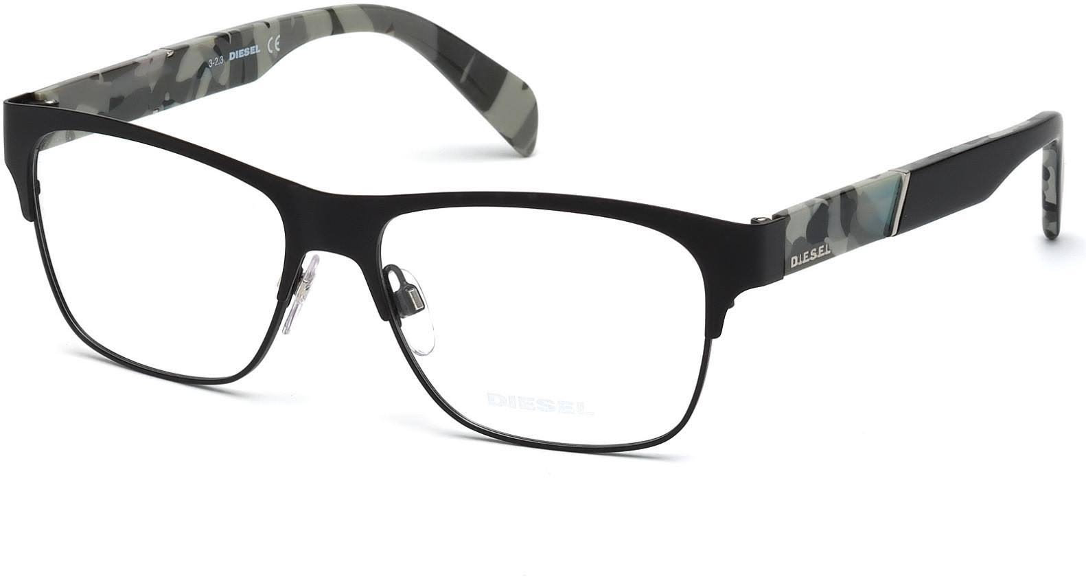 Diesel Eyeglasses DL5093 002 Matte Black 56mm