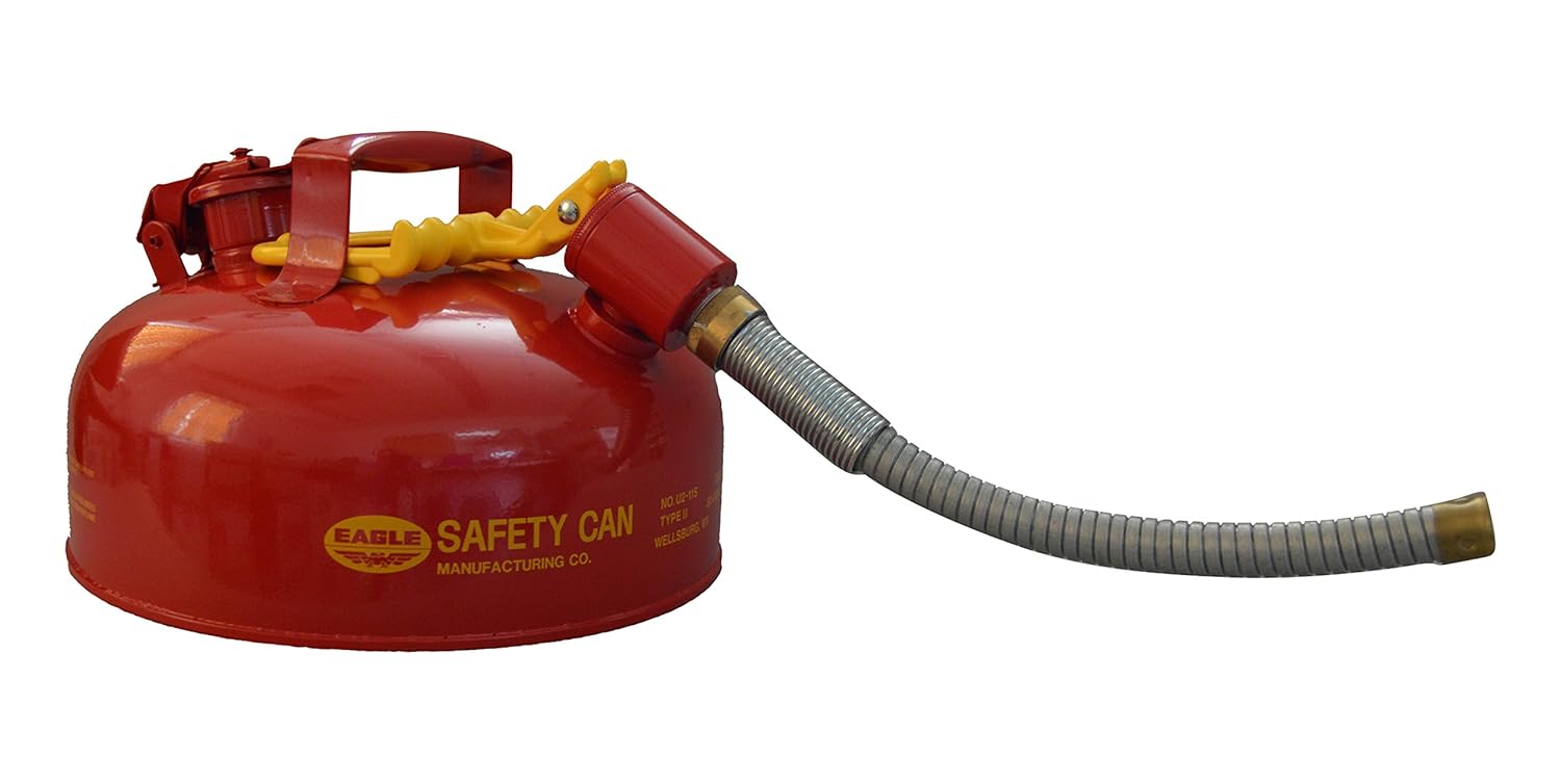 Eagle 1 Gallon Type II Gas Can for Flammables with 12