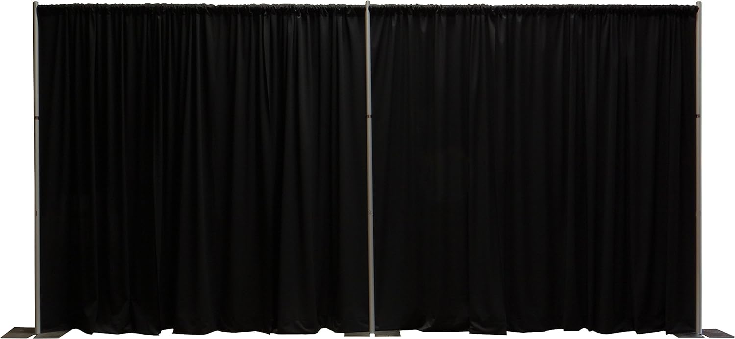 OnlineEEI, Portable Pipe and Drape Backdrop Kit, 8ft x 20ft Breakapart, Drapes Not Included (No Drapes) (BBD9990820C)