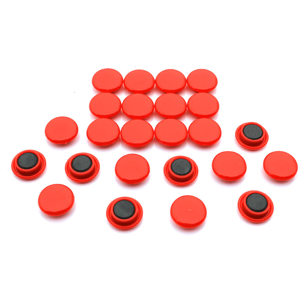 Small Planning u0026 Notice Board Magnets - Red (40 Packs of 24)