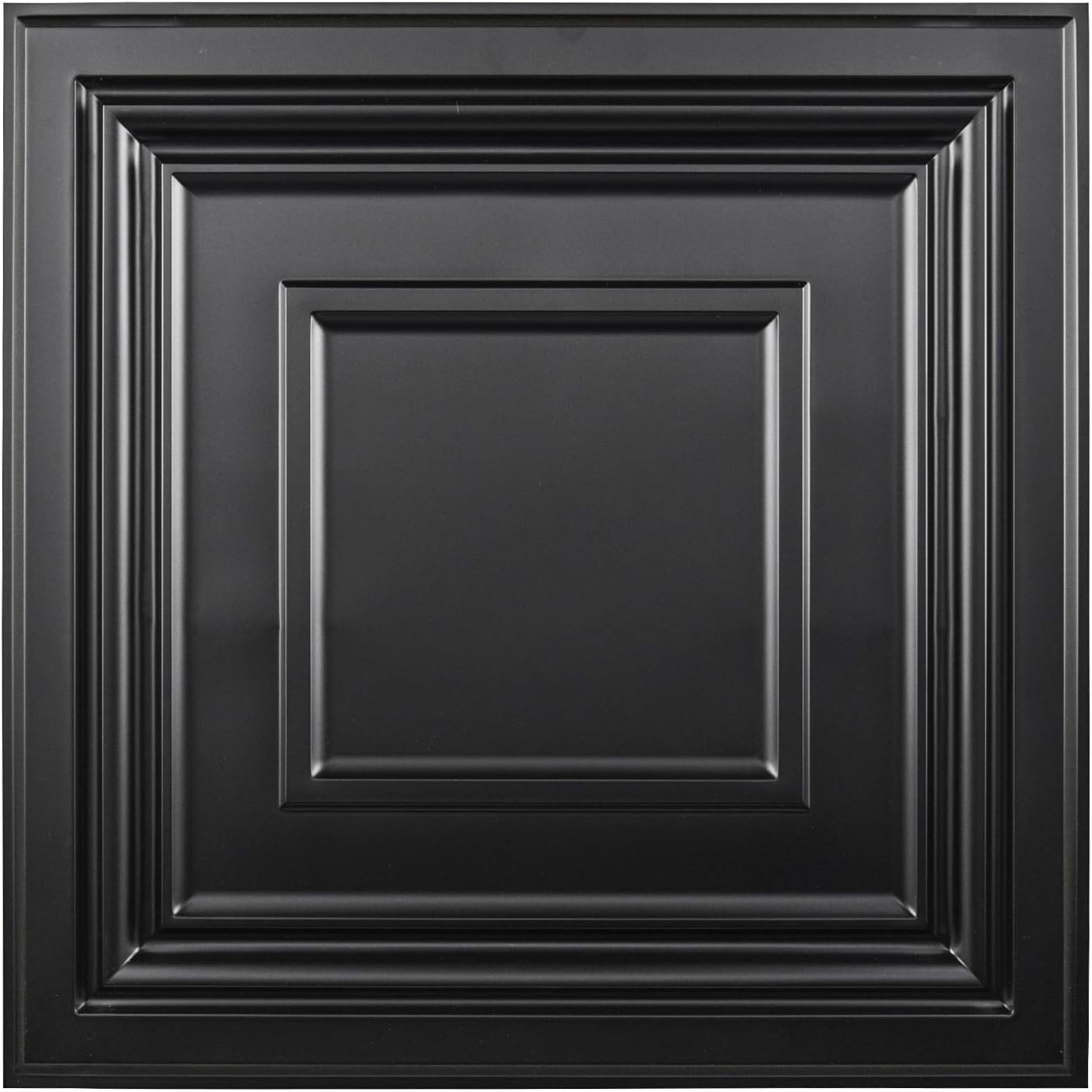 Art3d Decorative Drop Ceiling Tile 2x2 Pack of 12pcs, Glue up Ceiling Panel Square Relief in Matt White